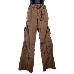 Hollister Y2K brown cargos pants